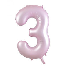 Load image into Gallery viewer, Number Foil Balloons 34" Pastel