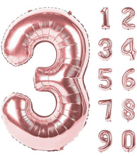 Load image into Gallery viewer, Number Foil Balloons 34" Fashion Foil