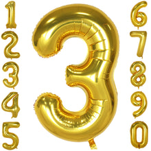 Load image into Gallery viewer, Number Foil Balloons 34" Fashion Foil