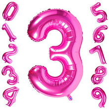 Load image into Gallery viewer, Number Foil Balloons 34" Fashion Foil