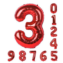 Load image into Gallery viewer, Number Foil Balloons 34" Fashion Foil