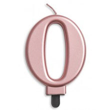 Load image into Gallery viewer, Large Number Metallic Birthday Candles