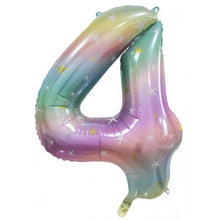 Load image into Gallery viewer, Number Foil Balloons 34" Pastel