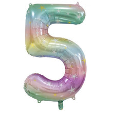 Load image into Gallery viewer, Number Foil Balloons 34" Pastel