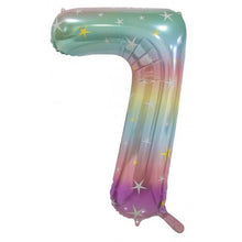 Load image into Gallery viewer, Number Foil Balloons 34" Pastel