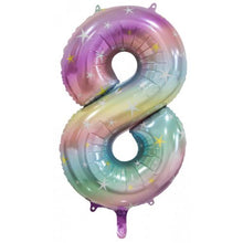 Load image into Gallery viewer, Number Foil Balloons 34" Pastel