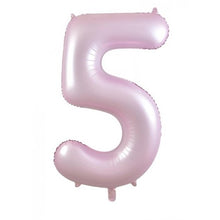 Load image into Gallery viewer, Number Foil Balloons 34" Pastel