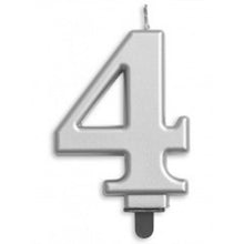 Load image into Gallery viewer, Large Number Metallic Birthday Candles
