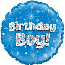 Load image into Gallery viewer, Boys Birthday Foil Balloons 45cm