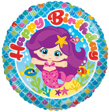 Load image into Gallery viewer, Girls Birthday Foil Balloons 45cm