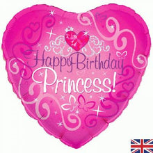 Load image into Gallery viewer, Girls Birthday Foil Balloons 45cm